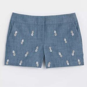 LOFT pineapple linen stylish shorts